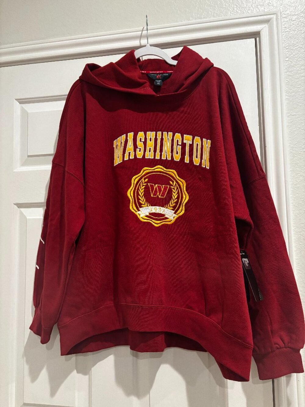 NWT Tommy Hilfiger NFL Washington Commanders Hoodie Womens XXL